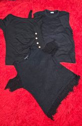 Beautiful plain black tees