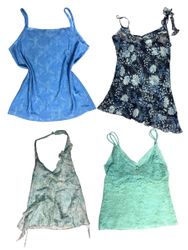 Y2k Miss Blue Winter Breeze Tops