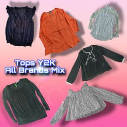 Y2K Style Vintage Tops Mix brands