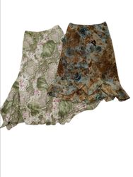 Earthytone printed skirts -9p -16/9/25
