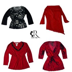Y2K Date Night Mesh Mix Full Sleeve Tops (RW-768)