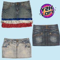 Y2K Bestseller Denim Mini Skirts