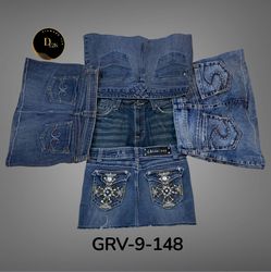 Women’s Embroidered Denim Mini Skirt – Y2K Vintage..