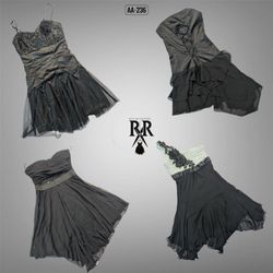 Robe gothique noire Y2K (AA-236)