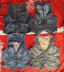 Colete de denim