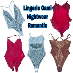 Ropa de noche romántica de lencería Y2K