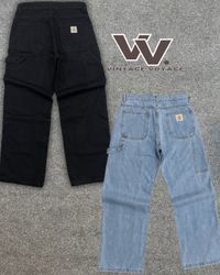 Carhartt Rework Style Light/Black Denim-Hose - #20..
