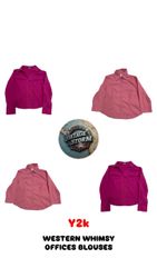 Bluse da ufficio Western Whimsey Y2K