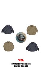 Y2K Star Light Essence Office Blouses