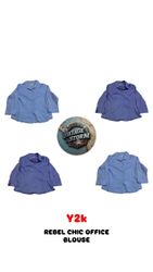Y2K Rebel Chic Office Blouses