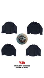 Y2K Starlight Essence Office Blouses