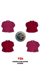 Bluse da ufficio Power Glam Y2K