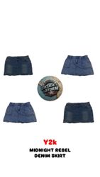 Y2K Midnight Rebel Denim Skirts