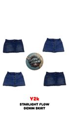 Y2K Starlight Flow Denim Skirts