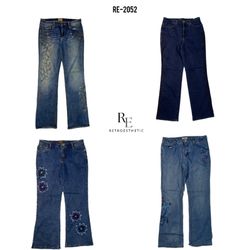 Y2K Unique Denim Jeans (RE-2052)