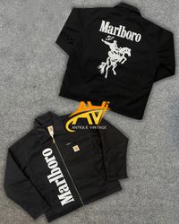 Carhartt X Marlboro Rework Style Schwarze Far Detr..