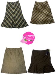 Y2K grunge core wool skirt