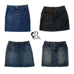 Y2K Unique Denim Midi Skirts (RW-806)