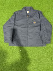 Rework-Style Carhartt Detroit Jacke blaue Farbe