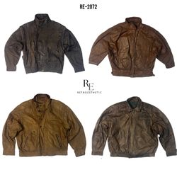 90s/ Y2k Unique Leather Jackets 2072