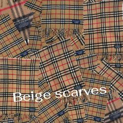 Burberry beige scarves