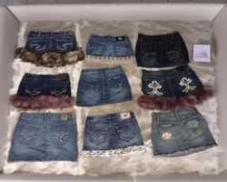 Fur skirts designer mini skirts