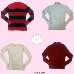 Vintage Y2K Cable Knit Sweater – Classic Chunky La..