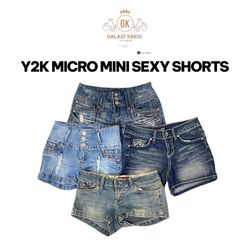 Y2K Micro Mini Sexy Denim Shorts