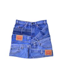 Upcycled Denim Zero Waist Skirt
