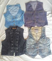 Denim waistcoat 21 pieces