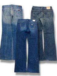 Jeans bootcut/flare de marque Y2K pour femmes (F-5..