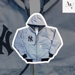 Carhartt rework style Gray NY HOODED JACKETS