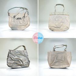 Coach Neutral & Metallic Silver Tote Bags – 12 Pcs
