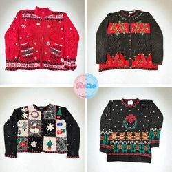 Vintage Christmas Sweaters – Women’s Wear