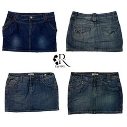 Y2K Unique Denim mini skirts (RW-841)