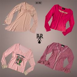 Y2K Baby In Pink Full Sleeve Tops (AA-262)