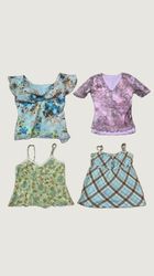 y2k Flora Theme Blouse tops (M-127)