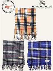 T1611 Burberry Sciarpe 100% Autentico Cashmere/Lan..