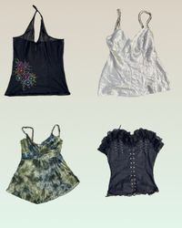 Vintage Y2K Top Bundle: Early 2000s Style Pack (TS..