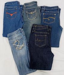 IQ0786 Y2K Nostalgia Babe Flare Jeans