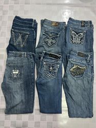 R148 Pantalon flare embellis Y2k pour femmes