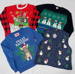 IQ0814 Y2K  Christmas Nostalgia Knit