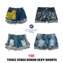 Y2K Toxic Vibes Denim Sexy Shorts - EV01020