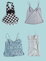 Vintage Inspired Y2K Camis & Slip Dresses (TS -104..