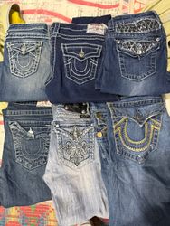 Miss me bootcut and true religion Jeans