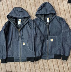 Carhartt Active Blue Denim Rework Style Jackets