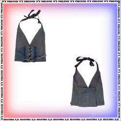 Upcycled Y/K Style Denim Schnür-Band