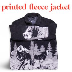 Printed fleece jackets