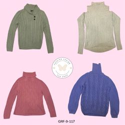 Pull en maille torsadée à col montant Y2K – Indisp..