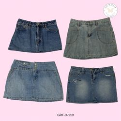 Jupe Mini en Jean Vintage Y2K – Esthétique Classiq..